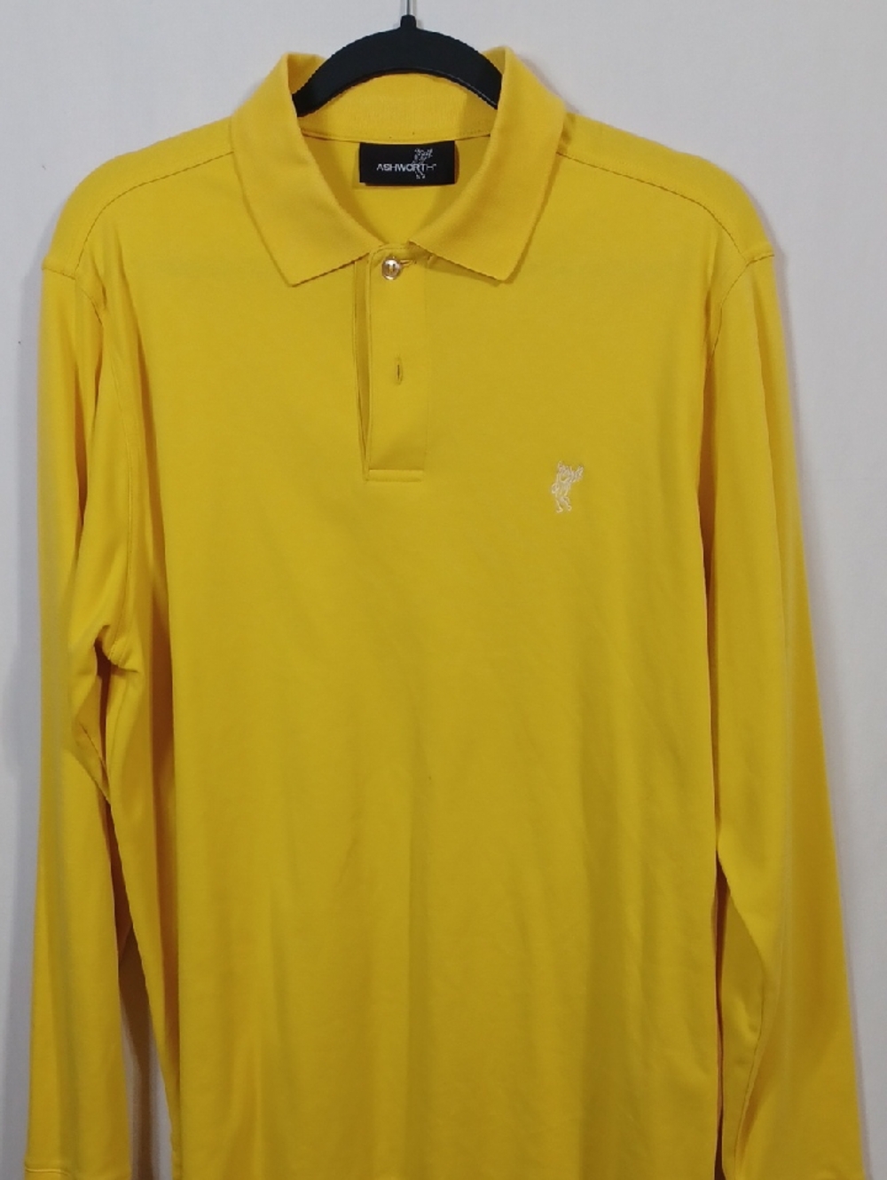 Nautica Long-Sleeve Polo Shirt - Bright Yellow